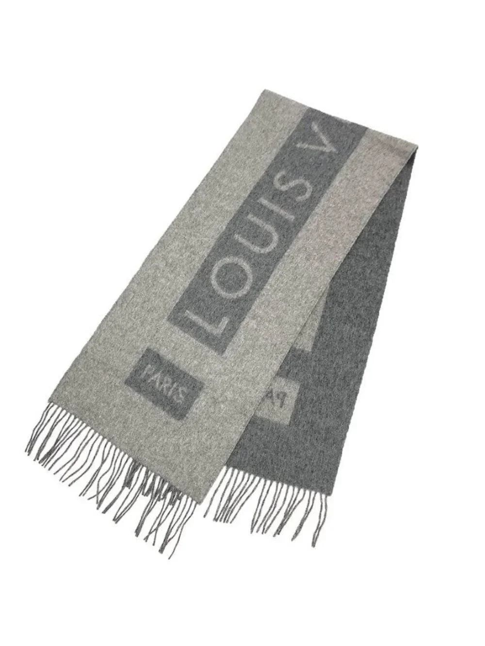 Louis Vuitton Cashmere Scarf Gray
